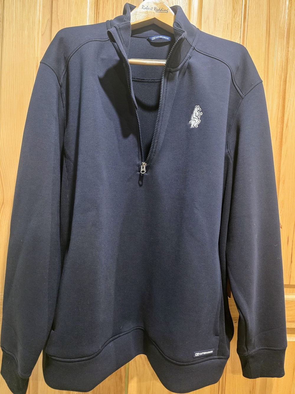 Cutter & Buck Navy Quarter-Zip Pullover Sweatshirt